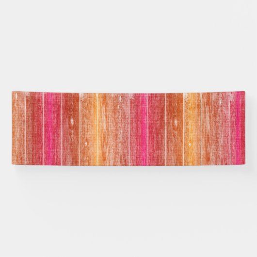 Banderoles mur en bois coloré (Horizontal)