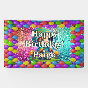 Banderoles Mushroom Guardian Personnalisé personnage annivers