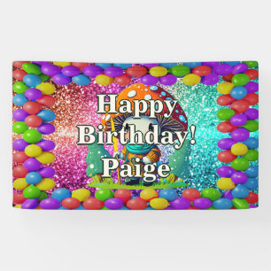 Banderoles Mushroom Guardian Personnalisé personnage annivers