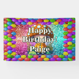 Banderoles Mushroom Guardian Personnalisé personnage annivers