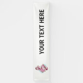 Banderoles Musical treble clef notes with sakura flowers (Vertical)