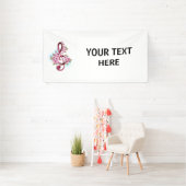 Banderoles Musical treble clef notes with sakura flowers (Insitu)