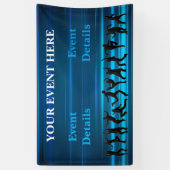 Banderoles Musique, Danse, Modèle de fête (Vertical)