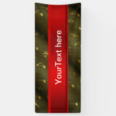 Banderoles musique, note, partitions, or, bannière, modèle, (Vertical)