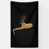 Banderoles Musique saxophone Note Musicien de jazz Saxophonis (Vertical)