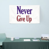 Banderoles N'abandonnez jamais (Salon professionnel)