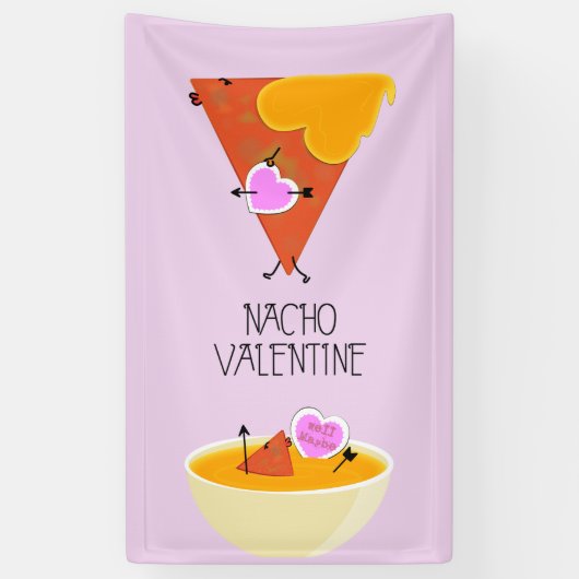 Banderoles Nacho Saint Valentin (Vertical)