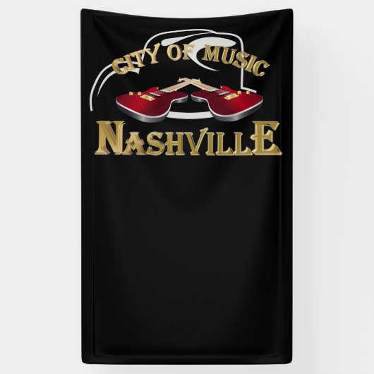 Banderoles Nashville. City of music (Vertical)