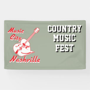 Banderoles Nashville. Ville de musique