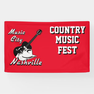 Banderoles Nashville. Ville de musique
