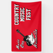 Banderoles Nashville. Ville de musique (Vertical)