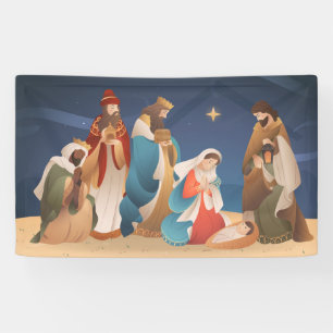 Banderoles Nativité de Noël
