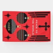 Banderoles Nativité Décor de Noël chrétien. (Horizontal)