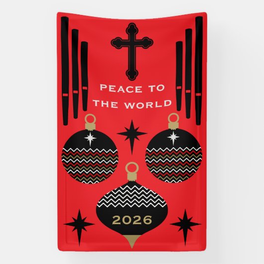 Banderoles Nativité Décor de Noël chrétien. (Verticale)