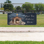 Banderoles Nativité Église chrétienne de Noël (En situation)