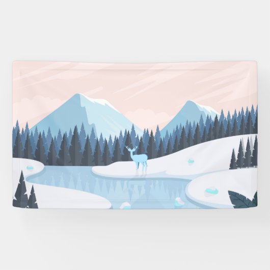 Banderoles Nature neigeuse (Horizontal)