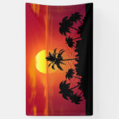 Banderoles Nature Sunset Palm (Vertical)