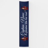 Banderoles Nautical Blue Boy Party Pirate (Vertical)