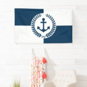 Banderoles Nautical themed design (En situation)