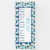 Banderoles Nautique marin de joyeux anniversaire sous les (Vertical)