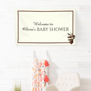 Banderoles Nautique sous la coquille de mer désert papillon c