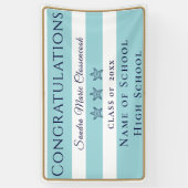 Banderoles Nautique Turquoise Blue Starfish Faire-part diplôm (Vertical)