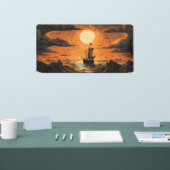 Banderoles Navire naviguant la nuit (Salon professionnel)