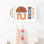 Banderoles Né 2 Ball Basketball 2e fête d'anniversaire (En situation)