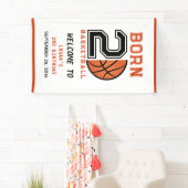 Banderoles Né 2 Ball Basketball 2e fête d'anniversaire (En situation)