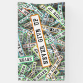 Banderoles Ne Jamais Abandonner (Vertical)