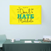 Banderoles Ne pas haïr la conception des messages (Salon professionnel)