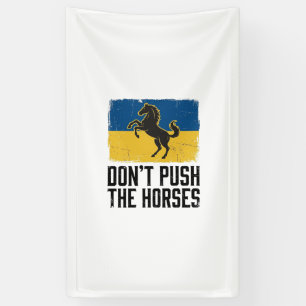 Banderoles Ne Pousse Pas Le Cheval Cheval Vintage