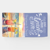 Banderoles Ne vous inquiétez pas Beach Happy Cruise Door (Horizontal)