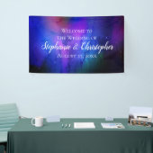 Banderoles Nebula violette Art céleste Mariage spatial (Salon professionnel)
