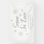 Banderoles Neige amoureuse Hiver Bachelorette (Vertical)