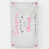 Banderoles Neige Beaucoup De Plaisir D'Être Un (Vertical)