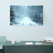 Banderoles Neige de Noël sur les voies ferrées (Salon professionnel)