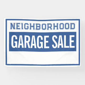 Banderoles Neighborhood Garage Sale Banner 2.5' X 4'