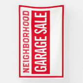 Banderoles Neighborhood Garage Sale Banner 2.5' X 4' (Verticale)