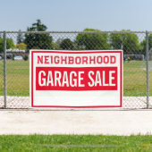 Banderoles Neighborhood Garage Sale Banner 2.5' X 4' (Insitu)