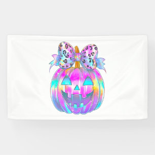 Banderoles Neon Coquette Citrouille d'Halloween