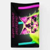 Banderoles Neon Feline Fiesta : Collection Ado Fille Annivers (Verticale)