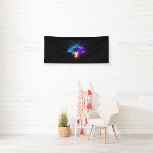 Banderoles Neon Firefly sur noir (En situation)