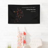 Banderoles Neon Orange black basket-ball week-end champion (En situation)