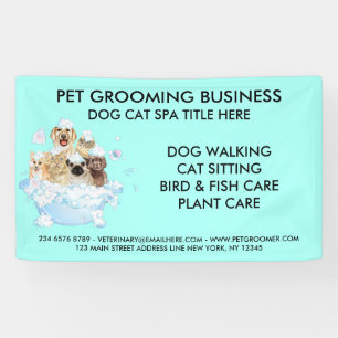 Banderoles Neon Pet Grooming Assis Chien Chat Spa Bain