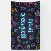 Banderoles Neon Purim (Vertical)