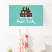 Banderoles Nerdy Birthday Réseau neuronal (En situation)