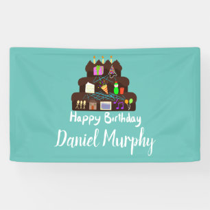 Banderoles Nerdy Birthday Réseau neuronal