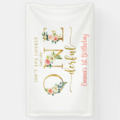 Banderoles N'est-elle pas la fête d'anniversaire de la fille  (Vertical)