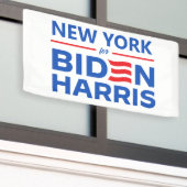 Banderoles New York pour Biden Harris (Bâtiment extérieur)